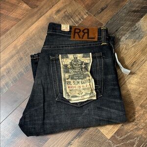 RRL (Double RL) Men’s Slim Narrow Jeans  NWT, 32 x 34